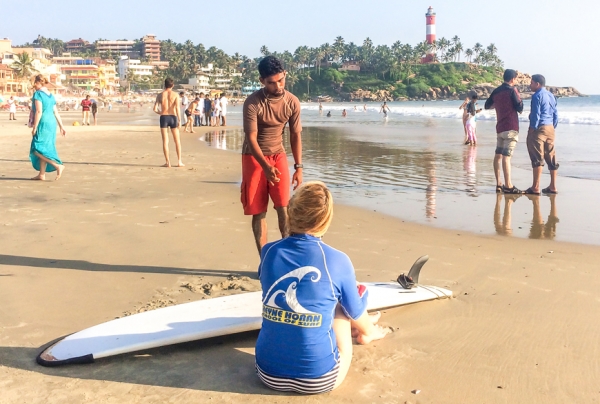 Surfing for Charity in India
